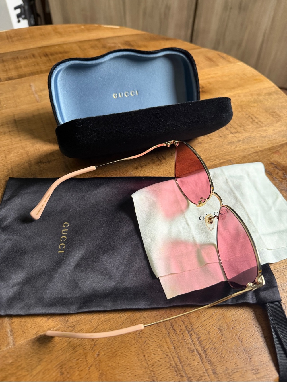 Gucci Pink Lens Sunglasses - Picture 9 of 11